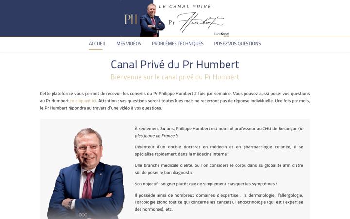 Screenshot of canal-prive-humbert.com