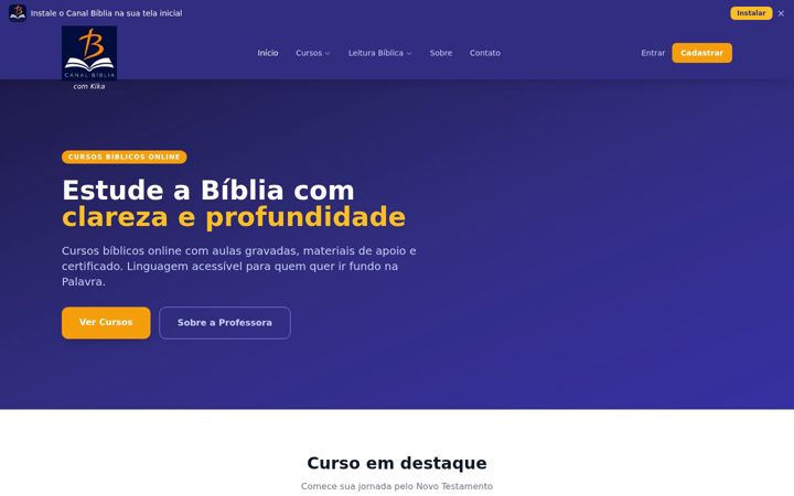 Screenshot of canalbiblia.com