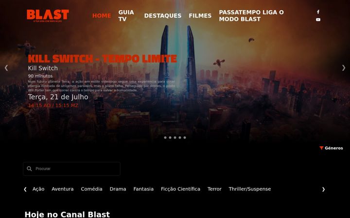Screenshot stránky canalblast.com