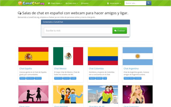 Screenshot of canalchat.org