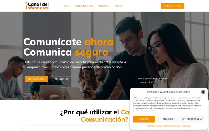Screenshot of canaldelinformante.com