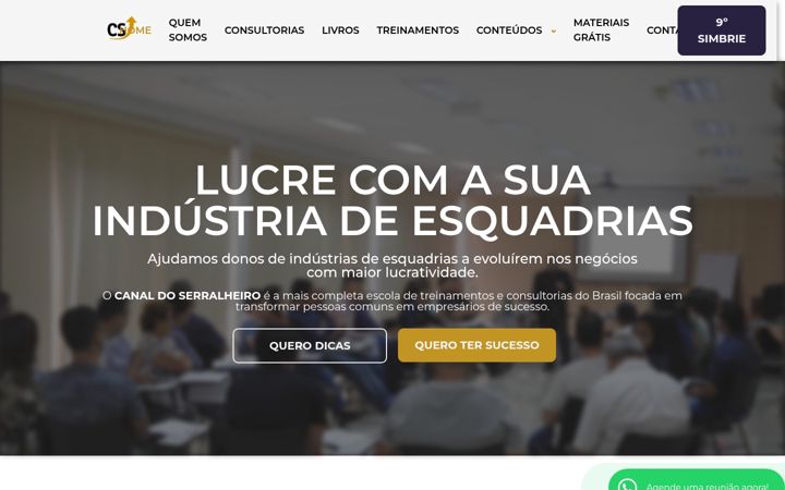 Screenshot of canaldoserralheiro.com.br