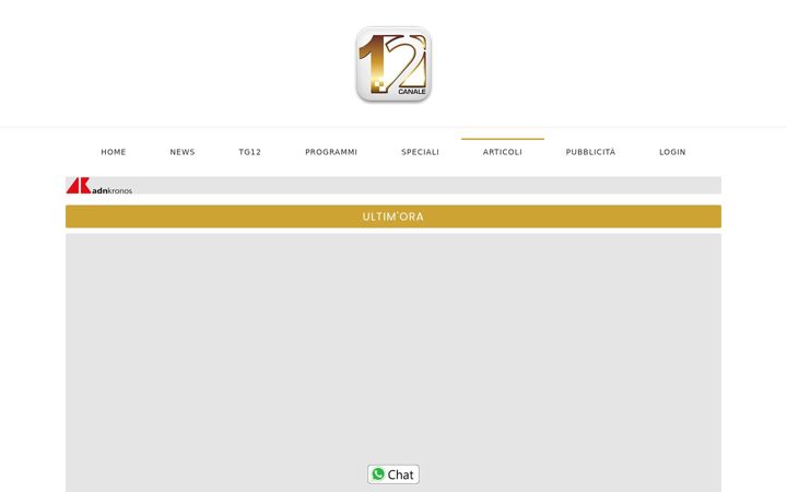 Screenshot of canale12.it