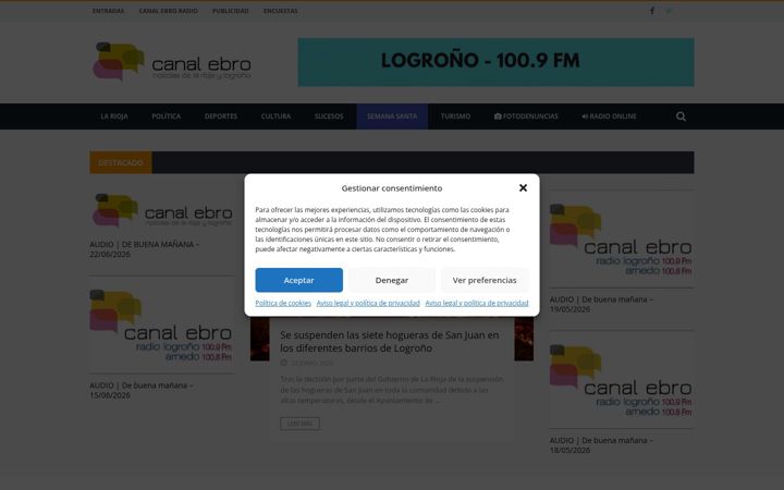 Screenshot of canalebro.com