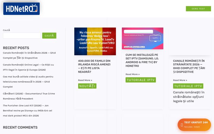 Skjámynd af canaleromanesti-hdnetro.eu