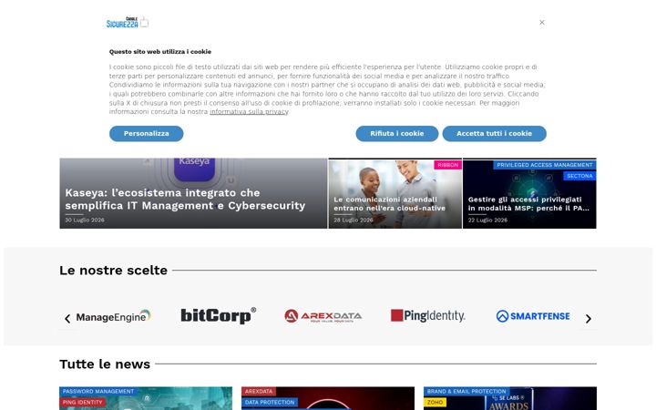 Screenshot of canalesicurezza.it