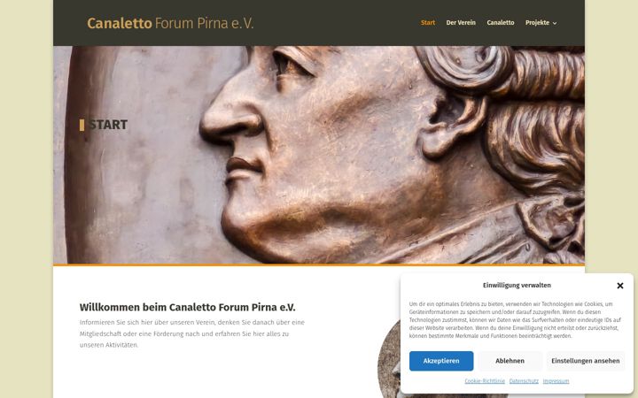 Screenshot of canalettoforum.de