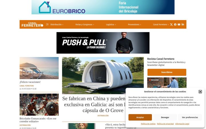 Screenshot of canalferretero.com