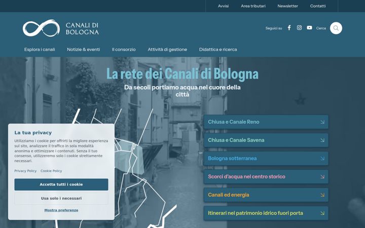 Screenshot of canalidibologna.it