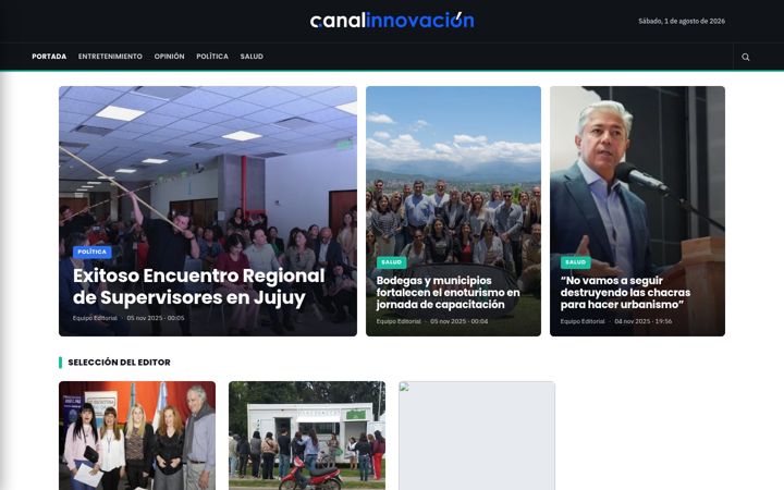 Screenshot of canalinnovacion.com