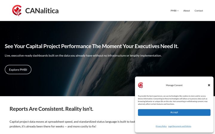 Screenshot of canalitica.ca