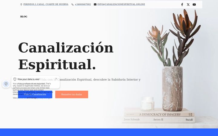 Screenshot of canalizacionespiritual.online