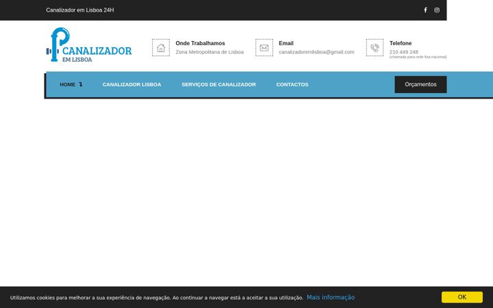 Zrzut ekranu canalizadoremlisboa.pt
