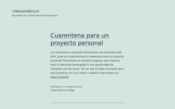 Screenshot of canalizandoluz.es