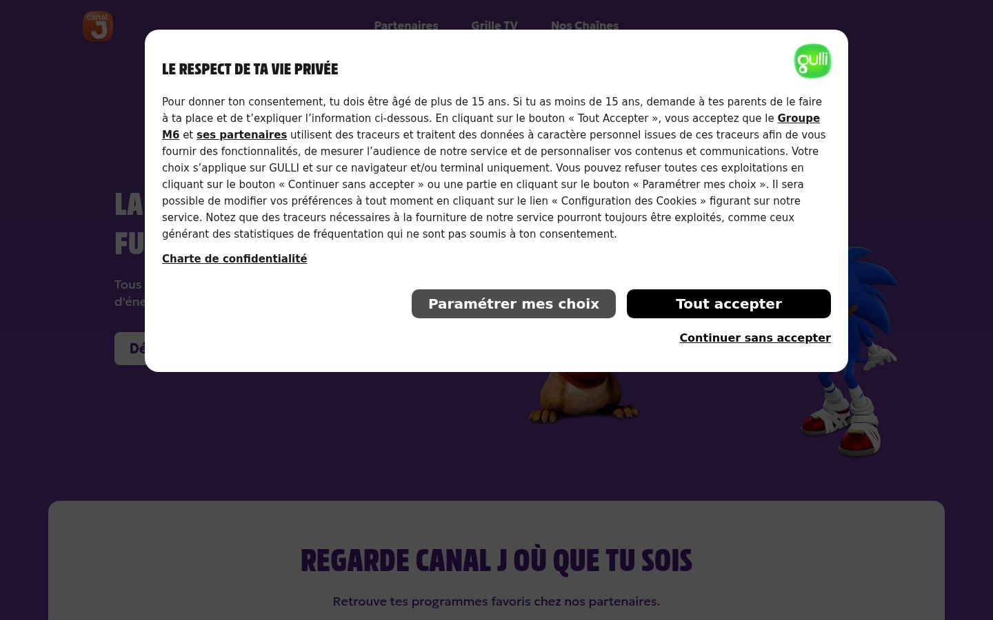 Screenshot tal-banner tal-kunsens muri qabel kwalunkwe interazzjoni