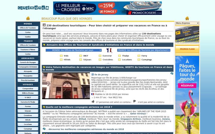 Screenshot of canalmonde.fr