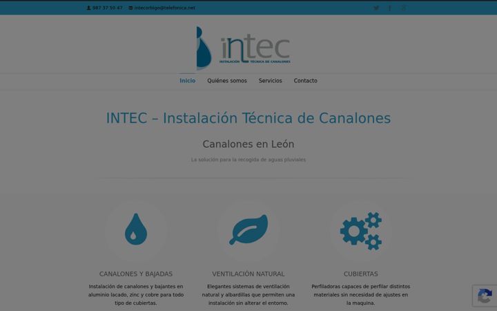 Screenshot of canalonesintec.net