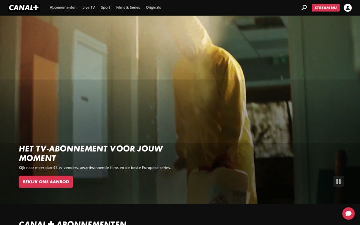 Screenshot ta' canalplus.nl