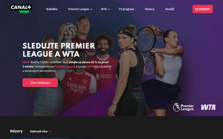 Screenshot of canalplussport.cz