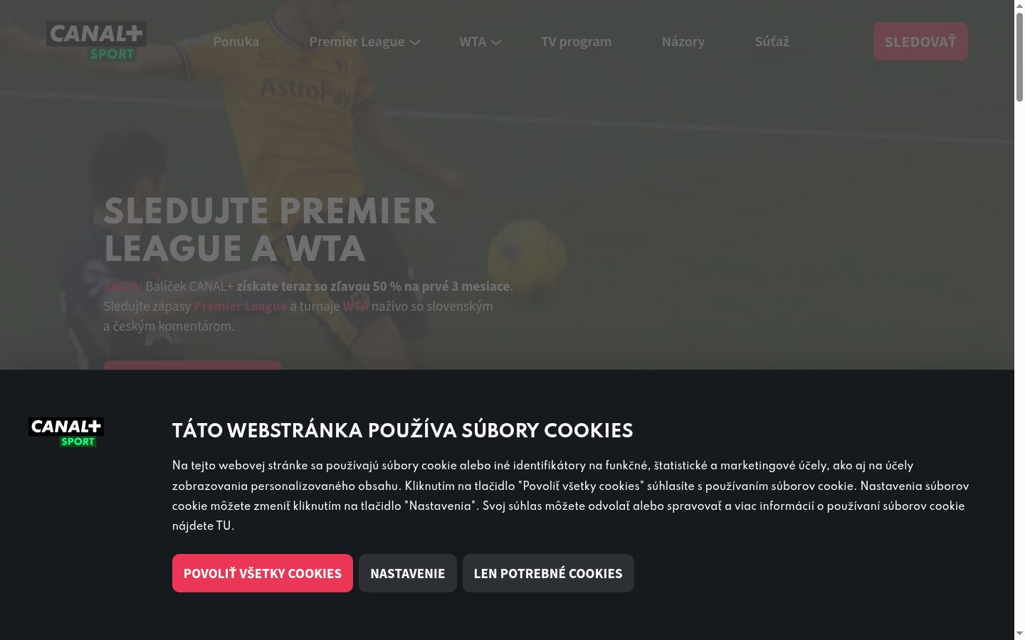 Screenshot tal-banner tal-kunsens muri qabel kwalunkwe interazzjoni