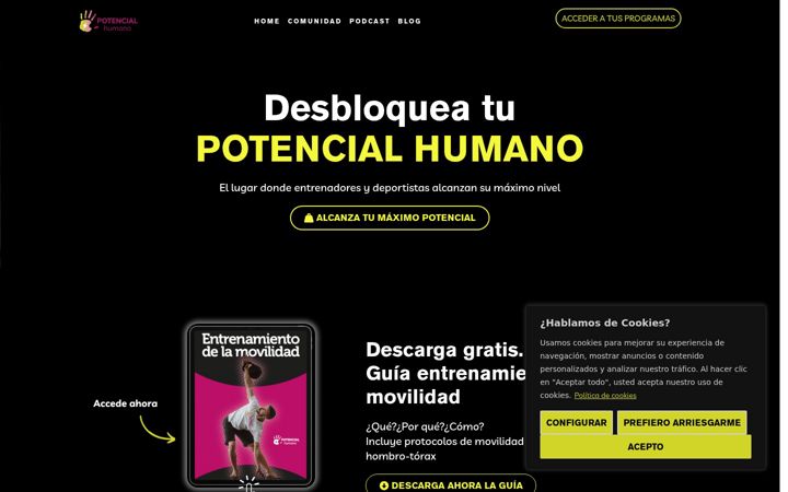 Screenshot of canalpotencialhumano.com