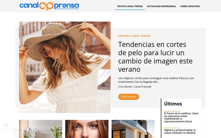 Screenshot of canalprensa.com