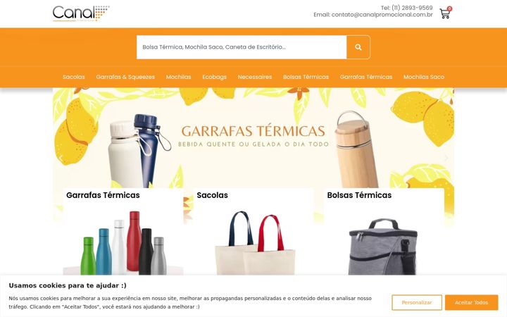 Screenshot of canalpromocional.com.br