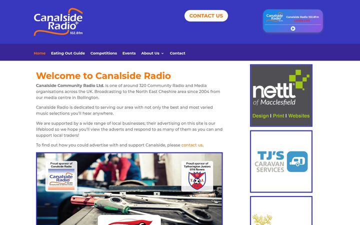 Screenshot di canalsideradio.net