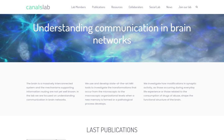 Screenshot of canalslab.com