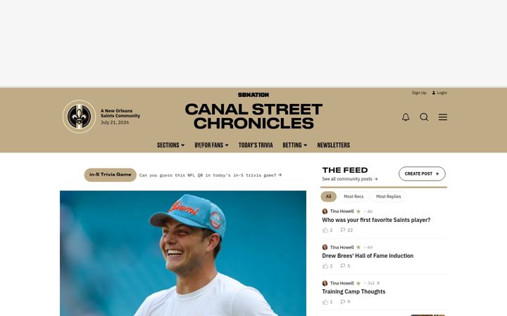 Screenshot of canalstreetchronicles.com