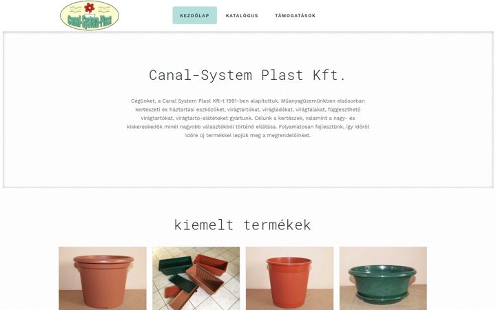 Screenshot of canalsystemplast.hu