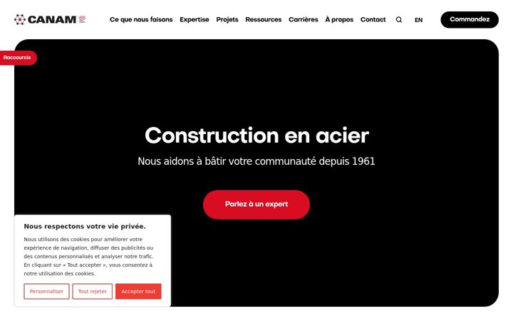 Screenshot of canam.com