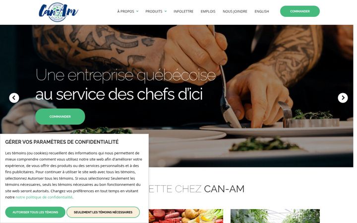 Screenshot of canamfruits.com