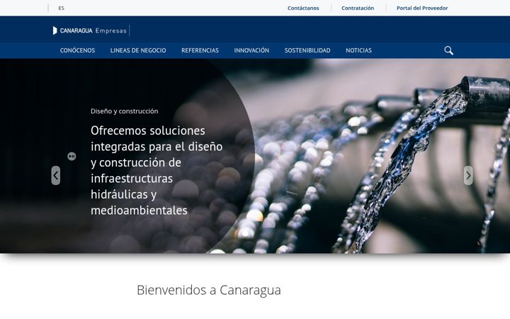 Screenshot of canaragua-empresas.es