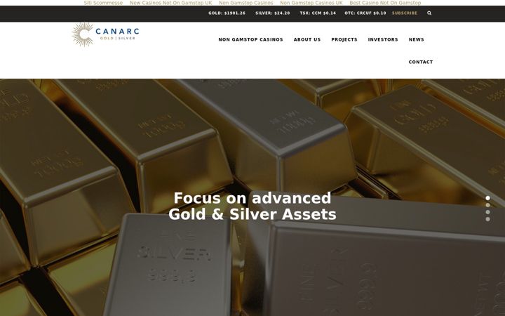 Screenshot of canarc.net