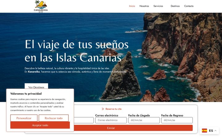 Screenshot of canareikayco.es