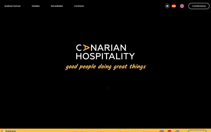 Screenshot of canarianhospitality.com