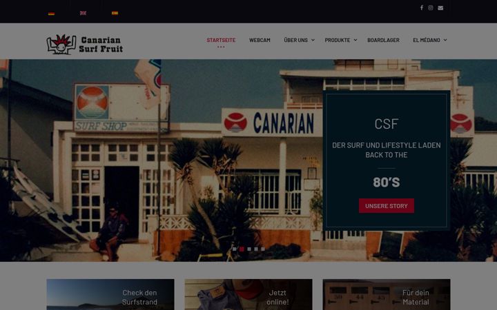 Screenshot of canariansurffruit.com