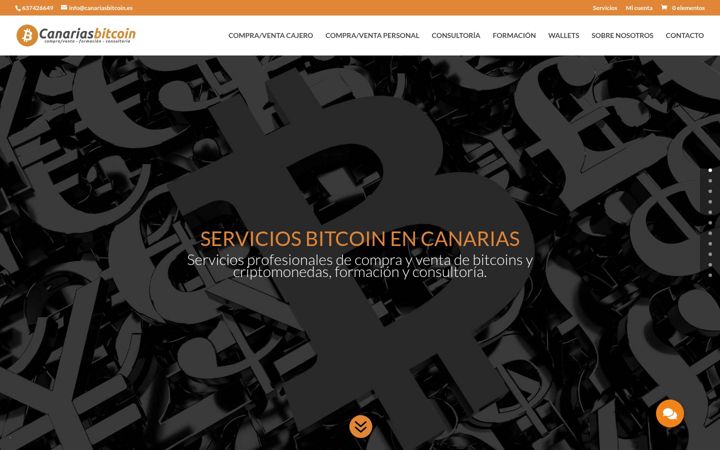 Екранна снимка на canariasbitcoin.es