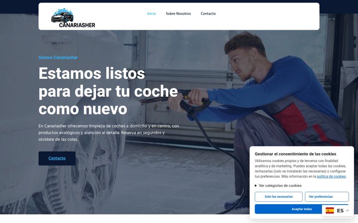 Screenshot of canariasher.com