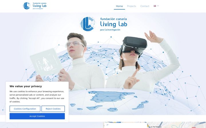 Screenshot of canariaslivinglab.org
