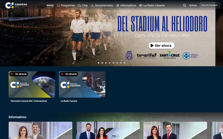 Екранна снимка на canariasplay.es