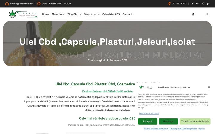 Screenshot of canarom.ro
