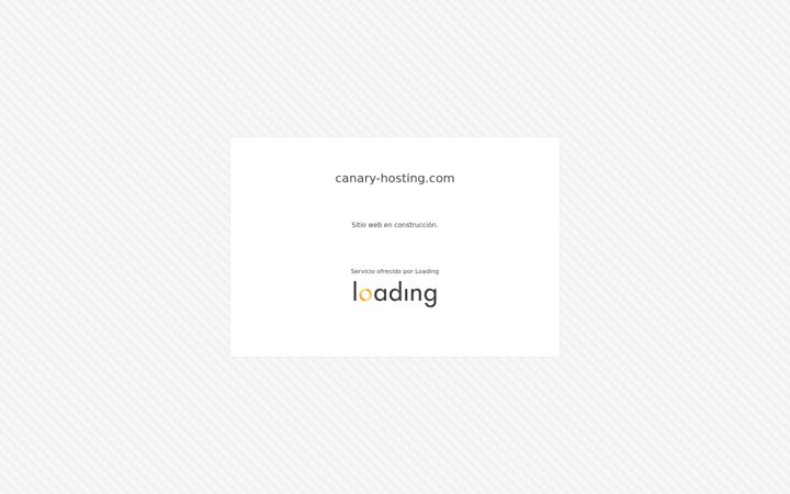 Screenshot of canary-hosting.com