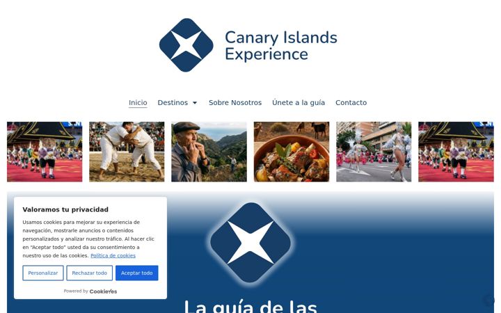 Screenshot of canaryislandsexperience.com