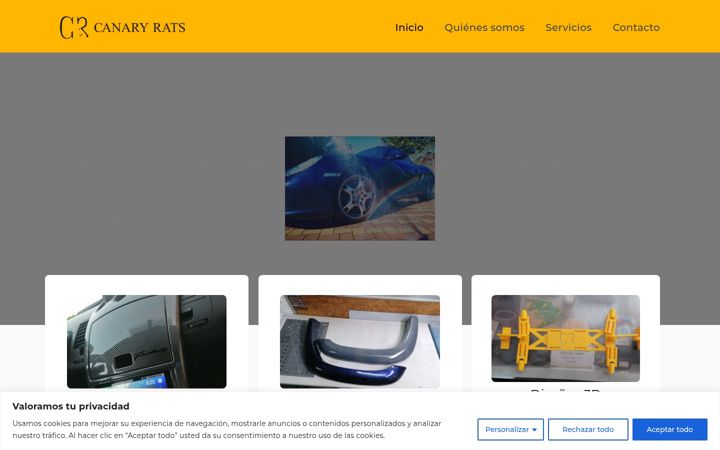Screenshot of canaryrats.com
