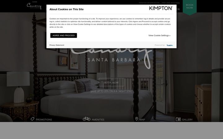 Screenshot of canarysantabarbara.com