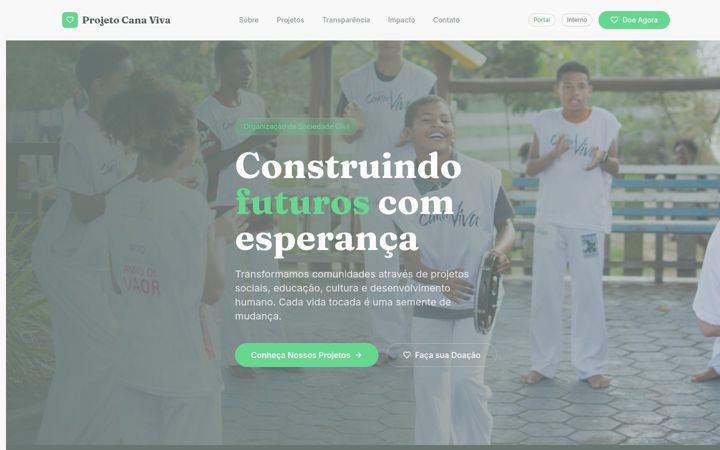 Posnetek zaslona canaviva.org