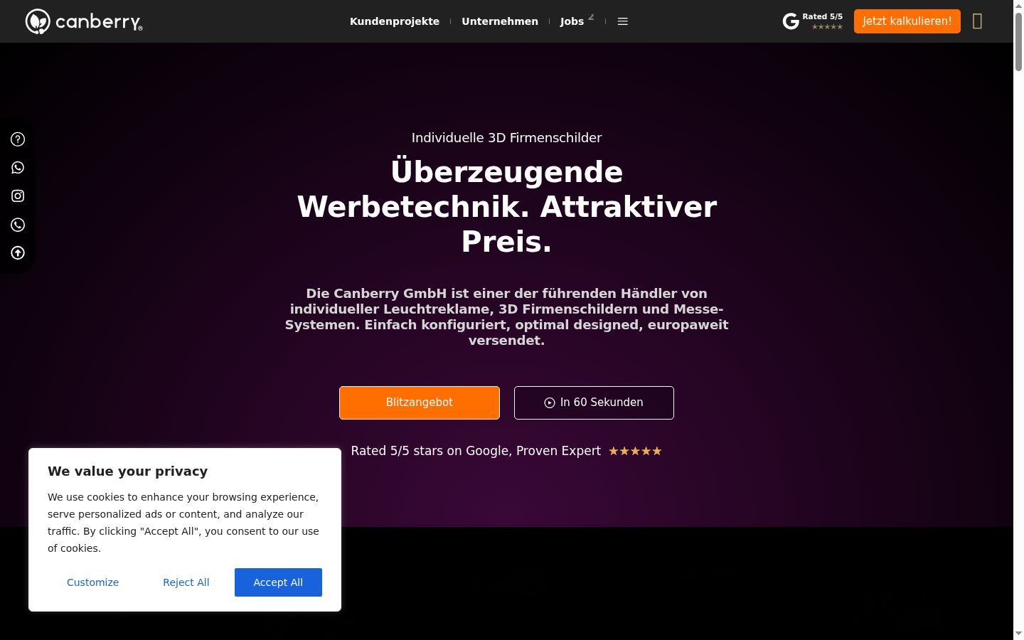 Screenshot van de toestemmingsbanner zoals getoond vóór enige interactie