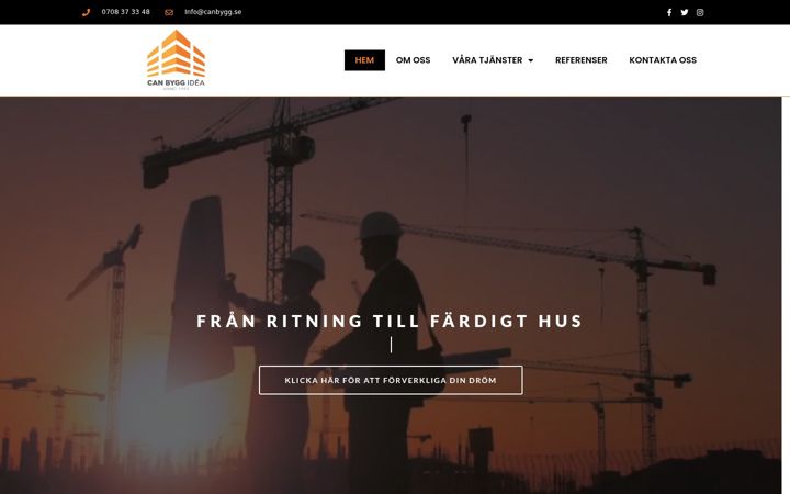 Screenshot of canbygg.se